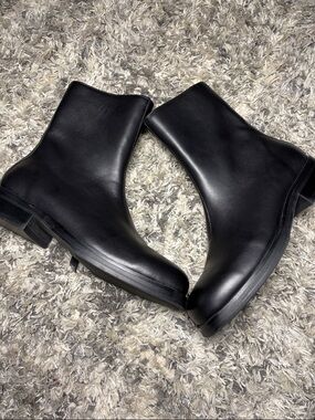 Our Legacy Black Calf Leather Bos Taurus Ankle Men's Boots Size 41